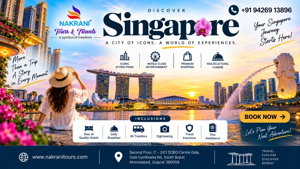 Singapore Tour Package from Ahmedabad - Nakrani Tours & Travels