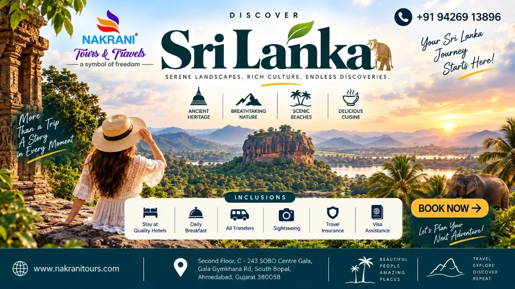 Sri Lanka Tour Package from Ahmedabad - Nakrani Tours & Travels